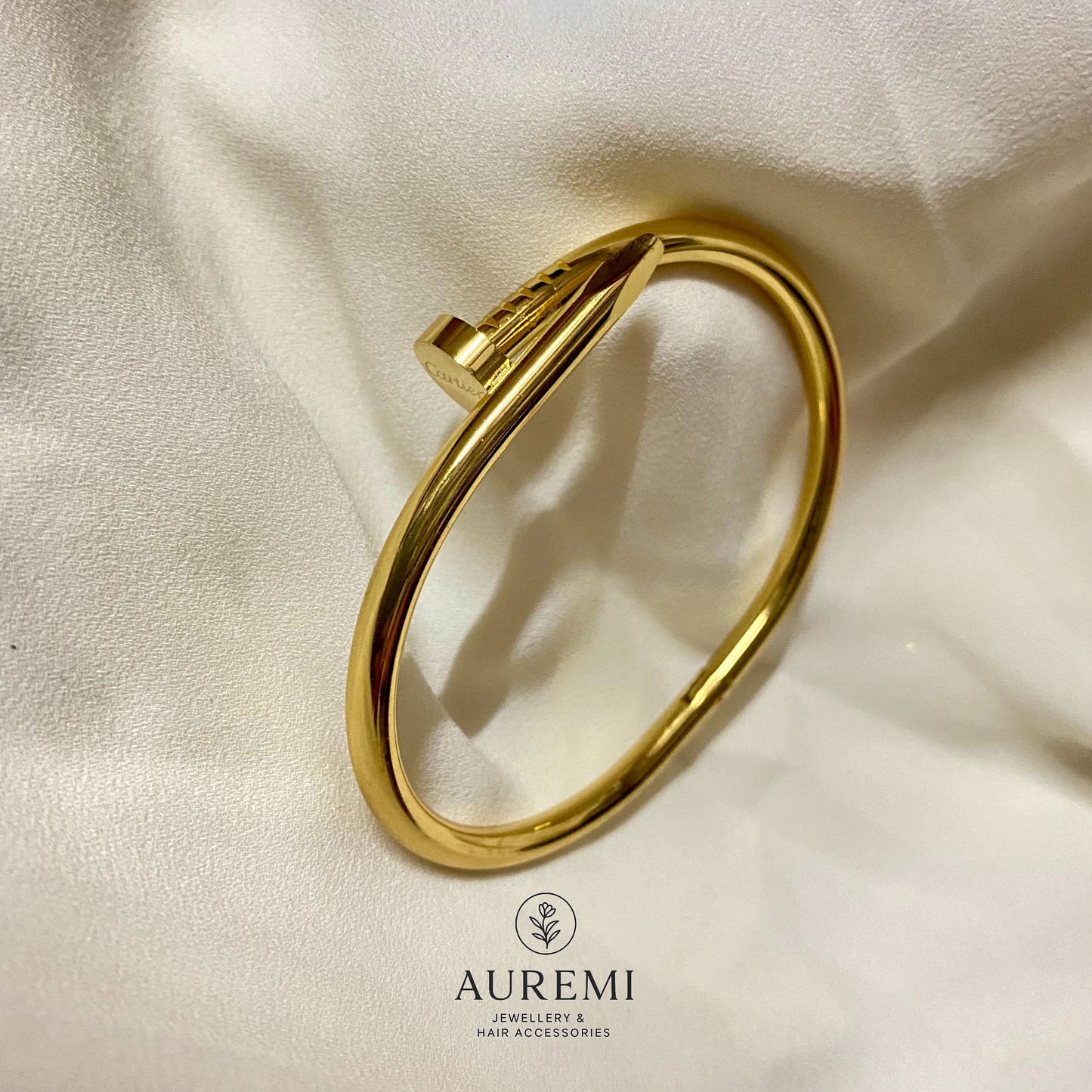 Golden Nail Bangle – Luxe Edition