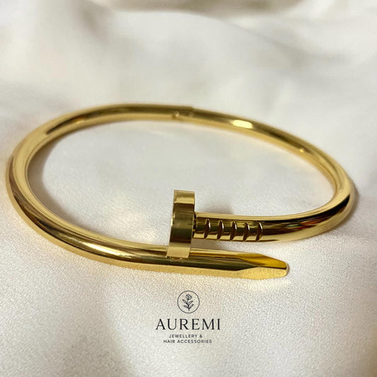 Golden Nail Bangle – Luxe Edition